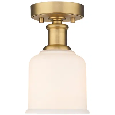 Z-lite Bryant By  Heritage Brass 1 Light Flush Mount
