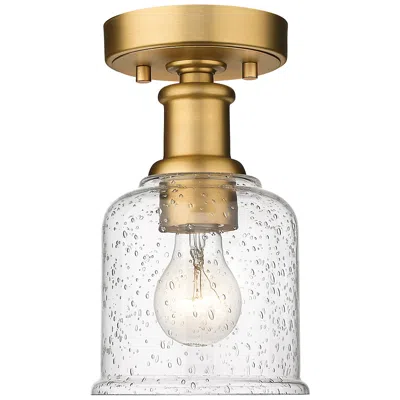 Z-lite Bryant By  Heritage Brass 1 Light Flush Mount
