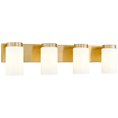 Z-lite Burk 30" Wide Luxe Gold 4-light Vanity Bath Light