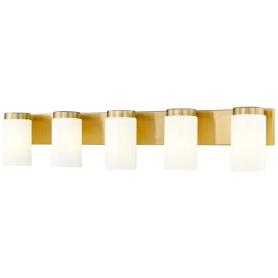 Z-lite Burk 38" Wide Luxe Gold 5-light Bath Light