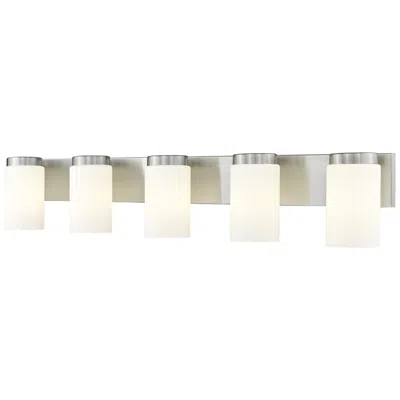 Z-lite Burk By  Brushed Nickel 38 Inch 5 Light Vanity