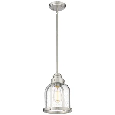 Z-lite Burren By  Brushed Nickel 8.75 Inch 1 Light Mini Pendant