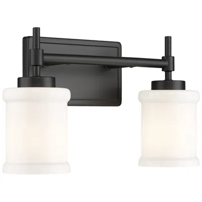 Z-lite Cadoc By  Matte Black 15 Inch 2 Light Vanity