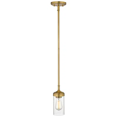 Z-lite Calliope By  Foundry Brass 5 Inch 1 Light Mini Pendant