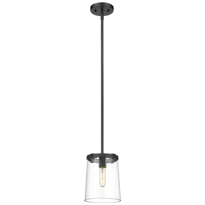 Z-lite Callista By  Matte Black 7.5 Inch 1 Light Mini Pendant
