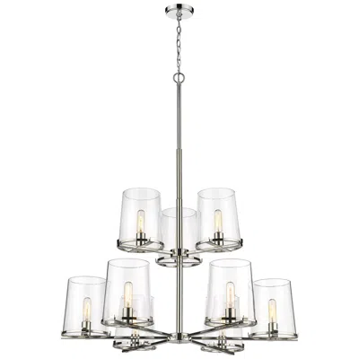 Z-lite Callista By  Polished Nickel 38 Inch 9 Light Chandelier