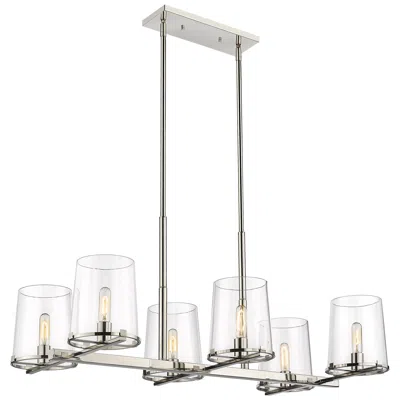 Z-lite Callista By  Polished Nickel 43.5 Inch 6 Light Chandelier