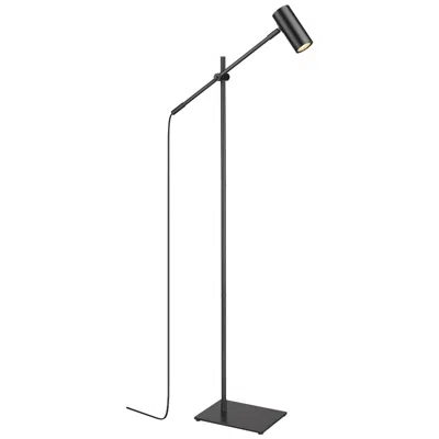 Z-lite Calumet 48 1/2" High Adjustable Matte Black Modern Floor Lamp