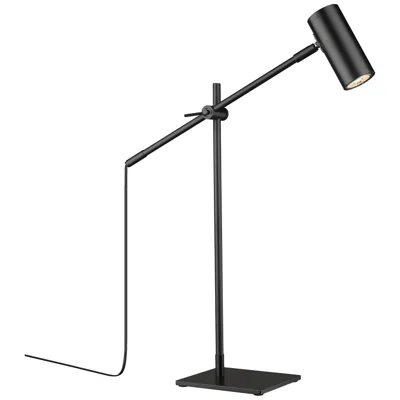 Z-lite Calumet By  Matte Black 1 Light Table Lamp