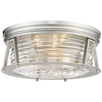 Z-lite Cape Harbor 16" Wide Brushed Nickel 3-light Ceiling Light