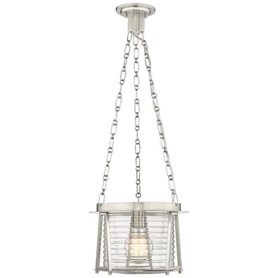 Z-lite Cape Harbor Pendant By  Brushed Nickel 1 Light Pendant