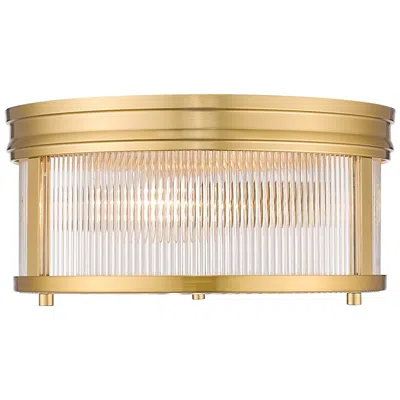 Z-lite Carnaby 13" Wide Modern Gold Ceiling Light
