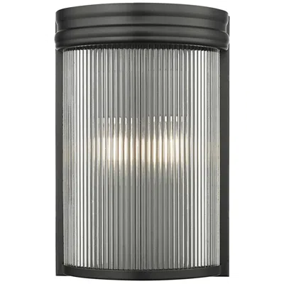 Z-lite Carnaby By  Matte Black 2 Light Wall Sconce