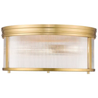 Z-lite Carnaby By  Modern Gold 2 Light Flush Mount