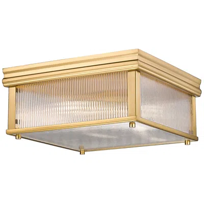 Z-lite Carnaby By  Modern Gold 4 Light Flush Mount
