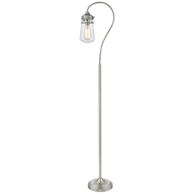 Z-lite Celeste 58 1/4" High Hook Arm Brushed Nickel Floor Lamp