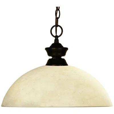 Z-lite Challenger/riviera Bronze By  Bronze 1 Light Pendant