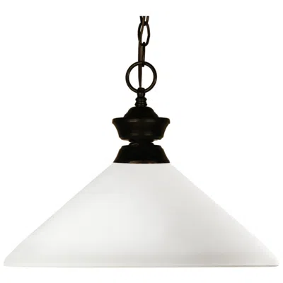 Z-lite Chance Aztec 14" Wide Bronze Pendant Light