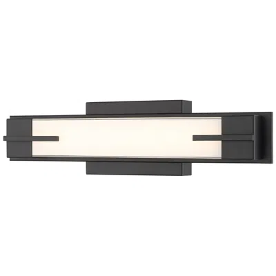 Z-lite Chase By  Matte Black Led 18 Inch 1 Light Vanity