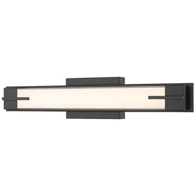 Z-lite Chase By  Matte Black Led 23 Inch 1 Light Vanity