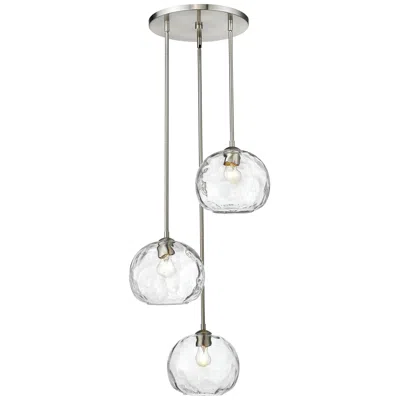 Z-lite Chloe 20" Wide Brushed Nickel Finish 3-light Modern Pendant