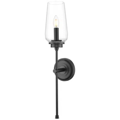Z-lite Clara By  Matte Black 1 Light Wall Sconce