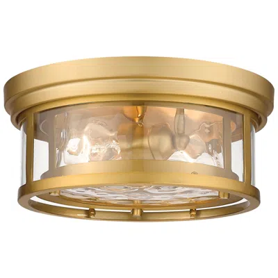 Z-lite Clarion 12" Wide Olde Brass Ceiling Light