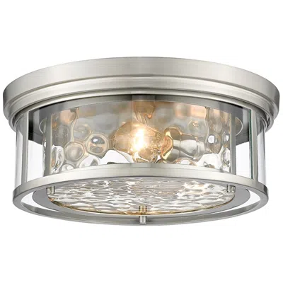 Z-lite Clarion 16" Wide Brushed Nickel 3-light Ceiling Light