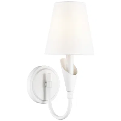 Z-lite Claudelle By  Textured White 1 Light Wall Sconce