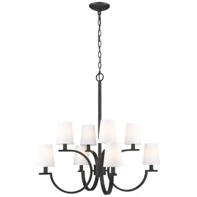 Z-lite Cordelia By  Matte Black 8 Light Chandelier
