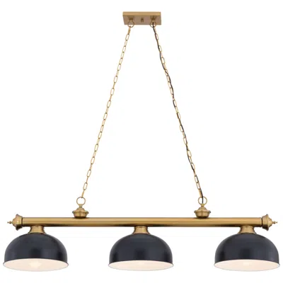Z-lite Cordon  By  3 Light Billiard In Black