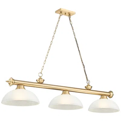 Z-lite Cordon  By  3 Light Billiard In Gold