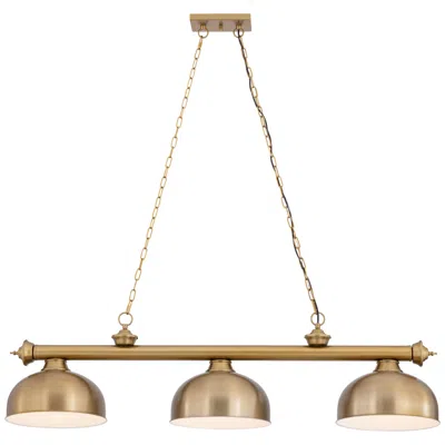 Z-lite Cordon  By  3 Light Billiard In Gold
