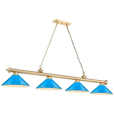 Z-lite Cordon  By  4 Light Billiard In Multi