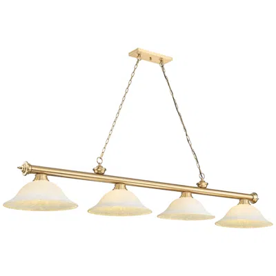 Z-lite Cordon  By  4 Light Billiard In Gold