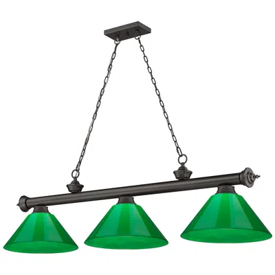 Z-lite Cordon By  Bronze 3 Light Billiard Light