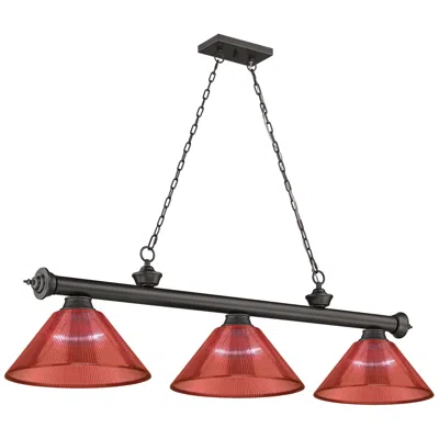 Z-lite Cordon By  Bronze 3 Light Billiard Light