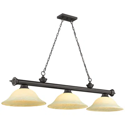 Z-lite Cordon By  Bronze 3 Light Billiard Light