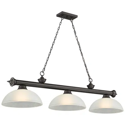 Z-lite Cordon By  Bronze 3 Light Billiard Light