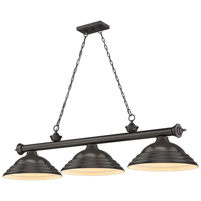 Z-lite Cordon By  Bronze 3 Light Billiard Light