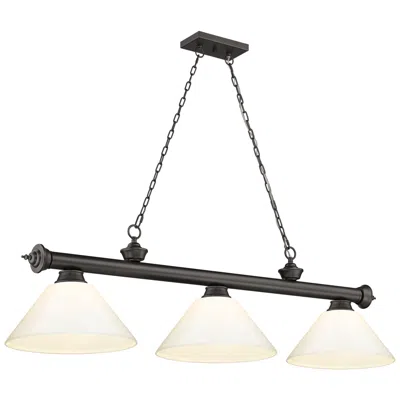 Z-lite Cordon By  Bronze 3 Light Billiard Light