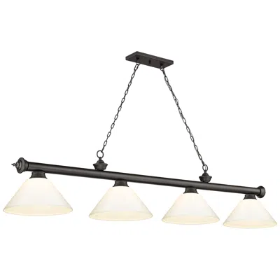 Z-lite Cordon By  Bronze 4 Light Billiard Light