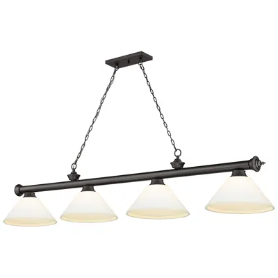 Z-lite Cordon By  Bronze 4 Light Billiard Light