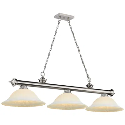 Z-lite Cordon By  Brushed Nickel 3 Light Billiard Light