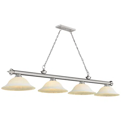 Z-lite Cordon By  Brushed Nickel 4 Light Billiard Light