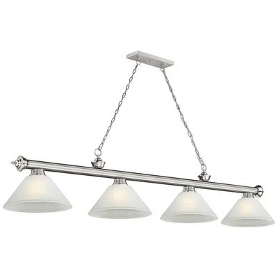 Z-lite Cordon By  Brushed Nickel 4 Light Billiard Light