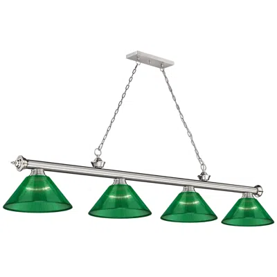 Z-lite Cordon By  Brushed Nickel 4 Light Billiard Light