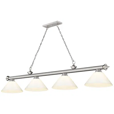 Z-lite Cordon By  Brushed Nickel 4 Light Billiard Light