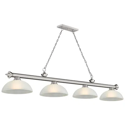 Z-lite Cordon By  Brushed Nickel 4 Light Billiard Light
