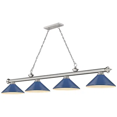 Z-lite Cordon By  Brushed Nickel 4 Light Billiard Light